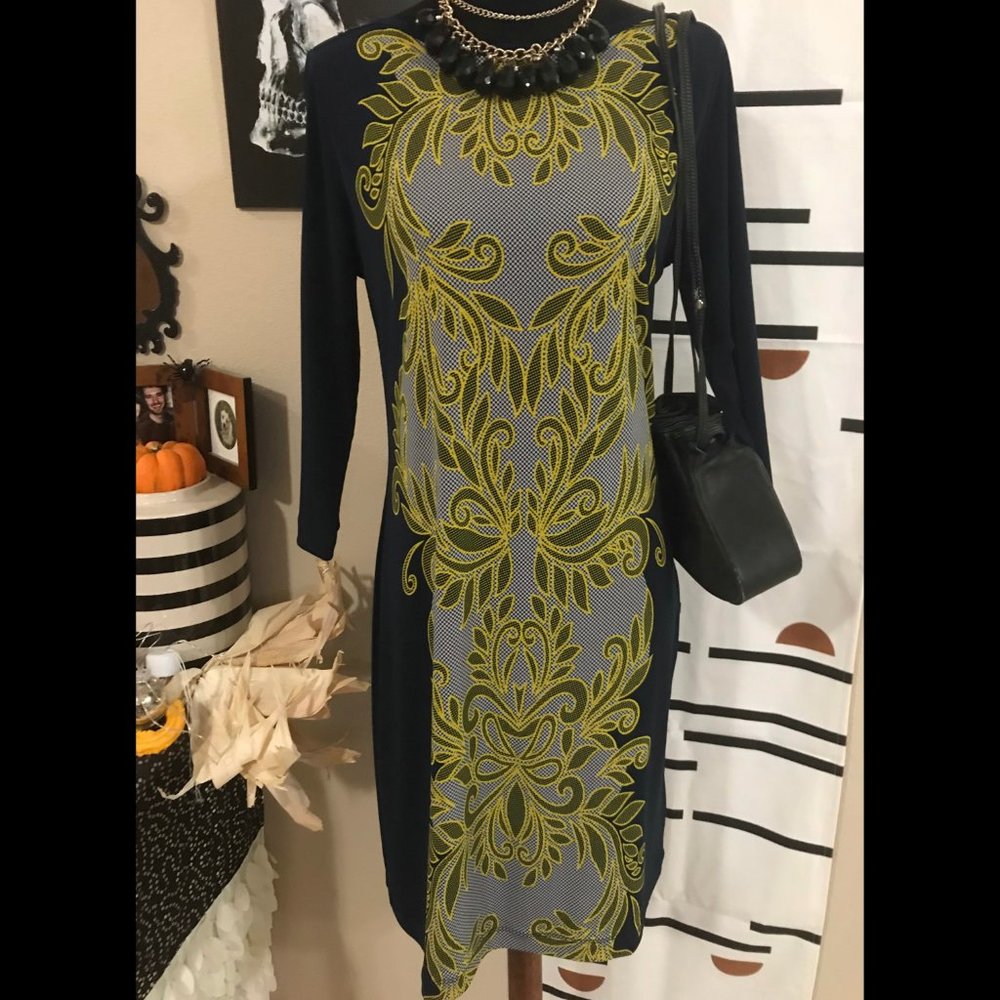 Banana Republic Navy Stretch Sheath Dress